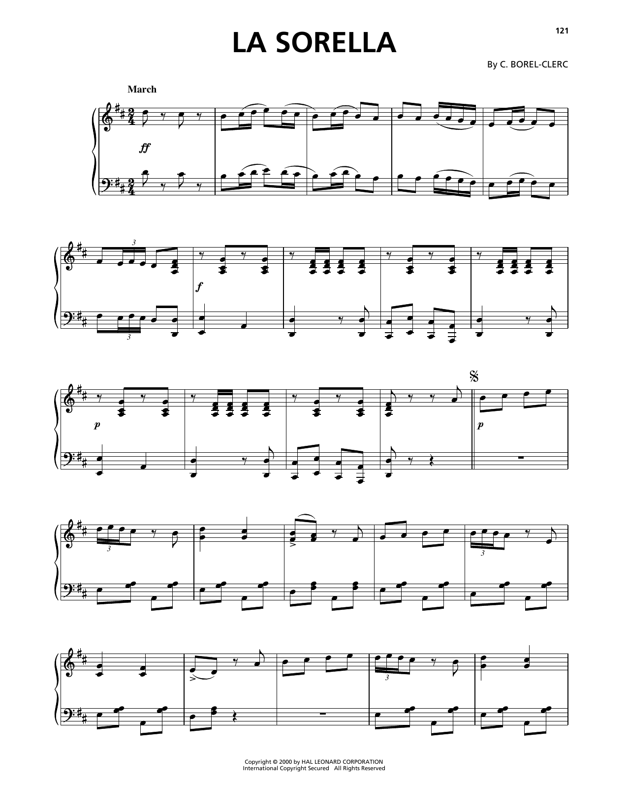 C. Borel-Clerc La Sorella Sheet Music