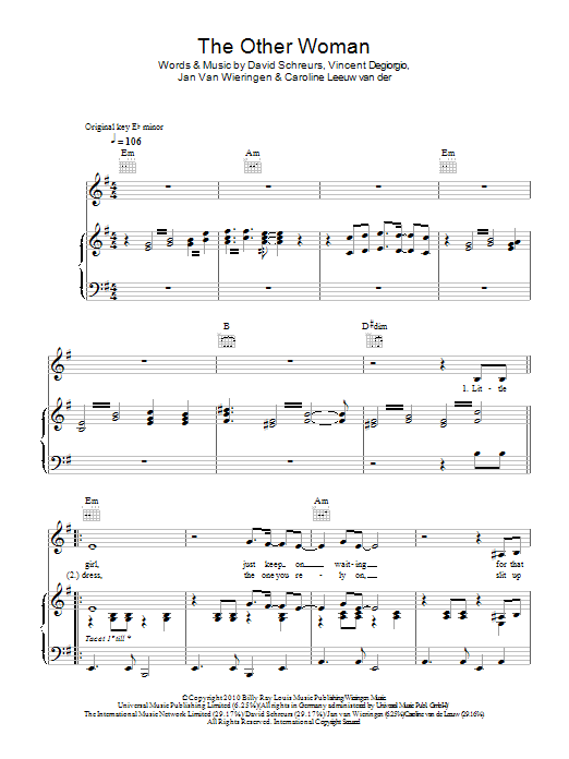 Caro Emerald The Other Woman Sheet Music