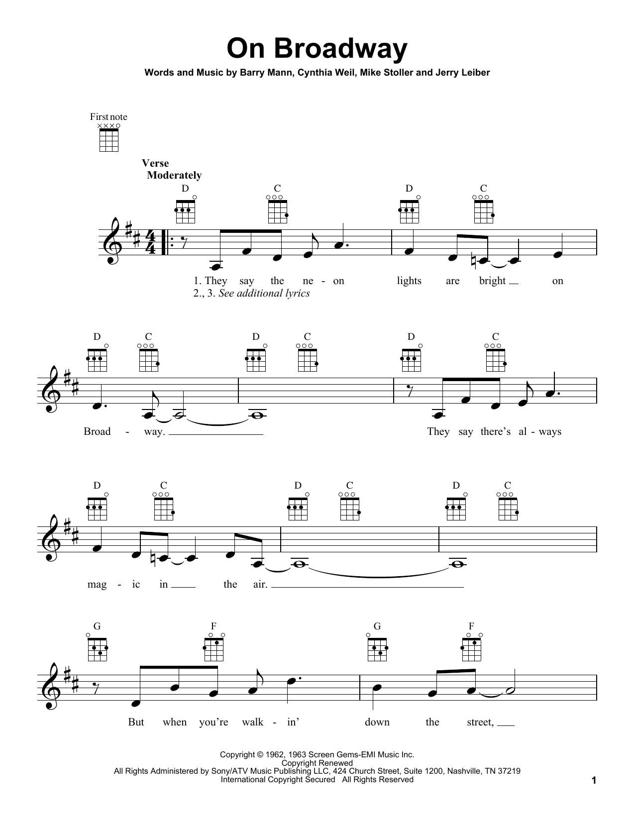 Carole King On Broadway Sheet Music