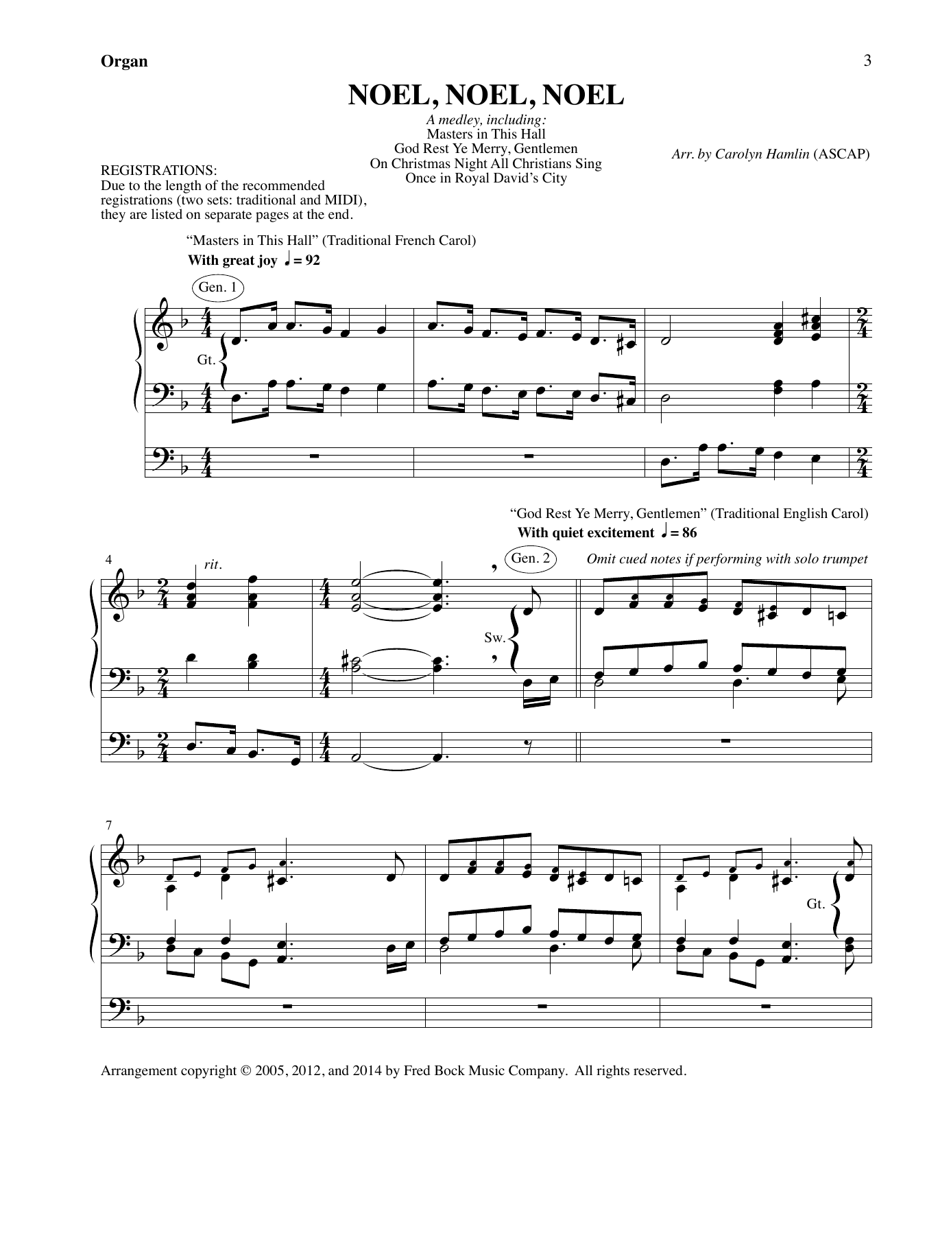 Carolyn Hamlin and Richard A. Nichols Noel, Noel, Noel Sheet Music