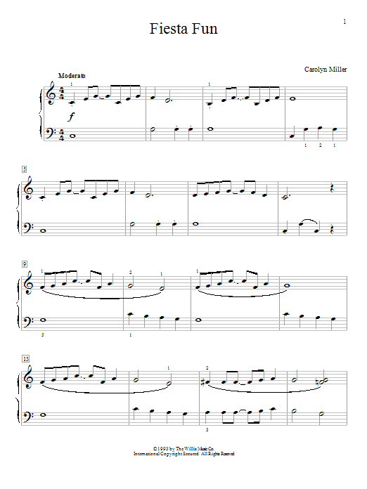 Carolyn Miller Fiesta Fun Sheet Music