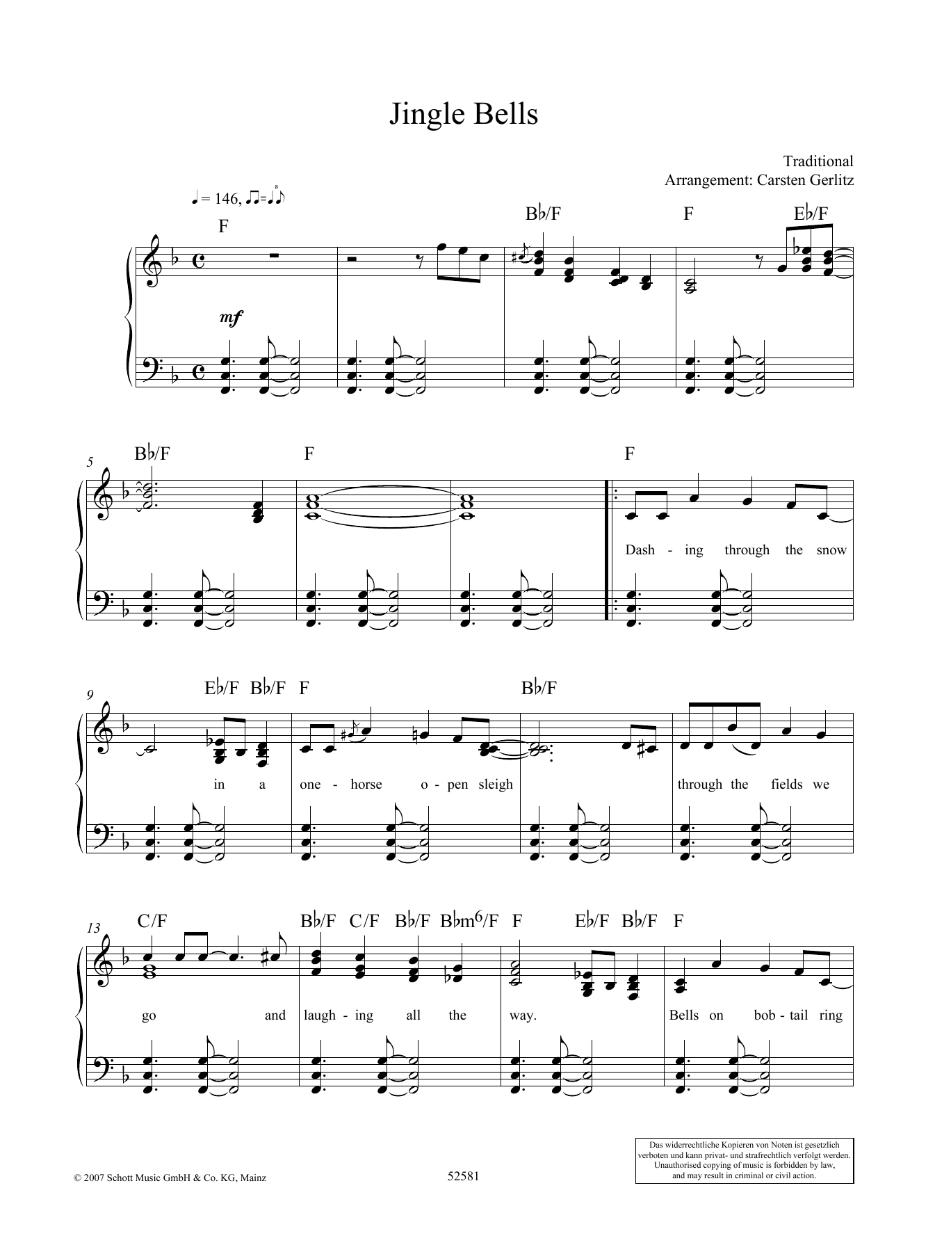 Carsten Gerlitz Jingle Bells Sheet Music