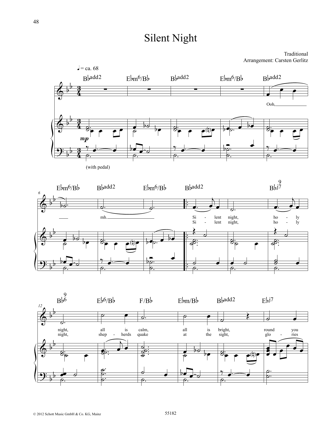 Carsten Gerlitz Silent Night Sheet Music