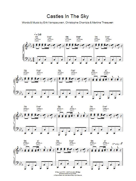 Cascada Castles In The Sky Sheet Music