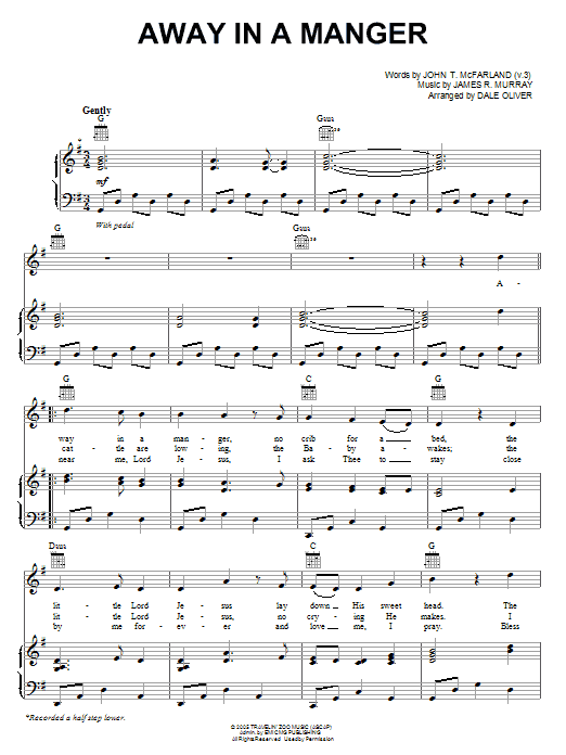 Casting Crowns Away In A Manger Sheet Music