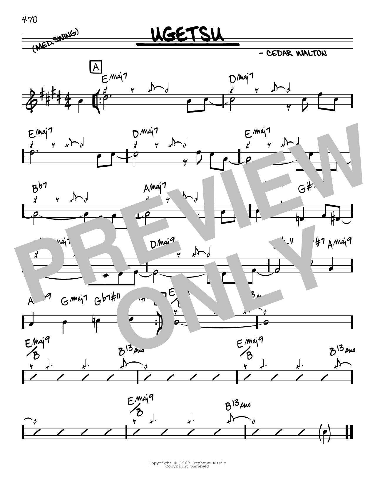 Cedar Walton Ugetsu Sheet Music