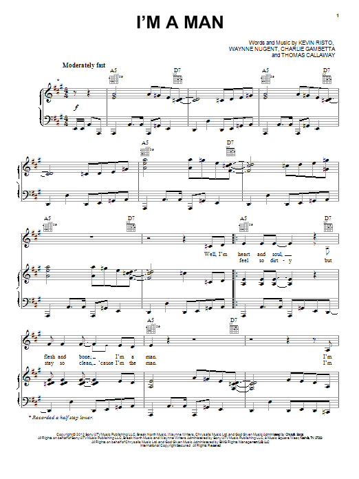 Cee Lo Green I'm A Man Sheet Music