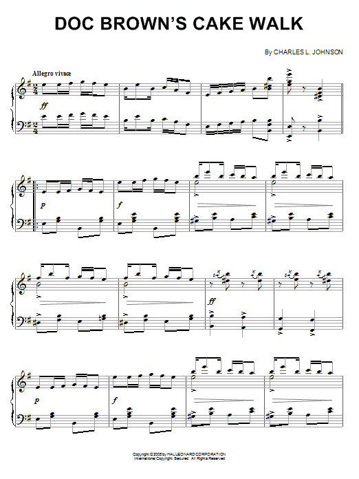 Charles L. Johnson Doc Brown's Cake Walk Sheet Music