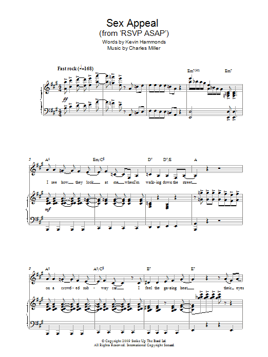 Charles Miller & Kevin Hammonds Sex Appeal (from RSVP ASAP) Sheet Music