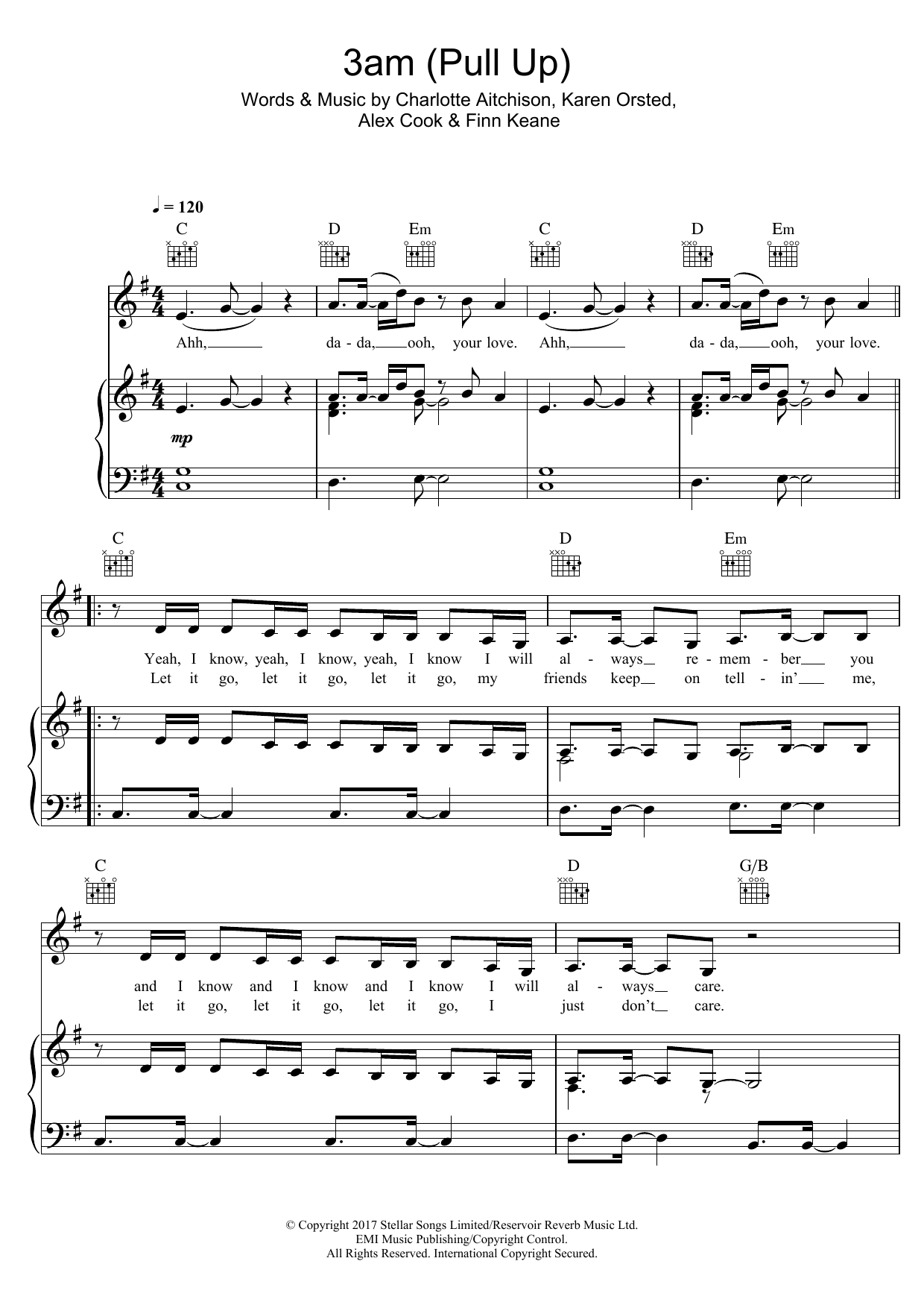 Charli XCX 3am (Pull Up) (featuring MO) Sheet Music