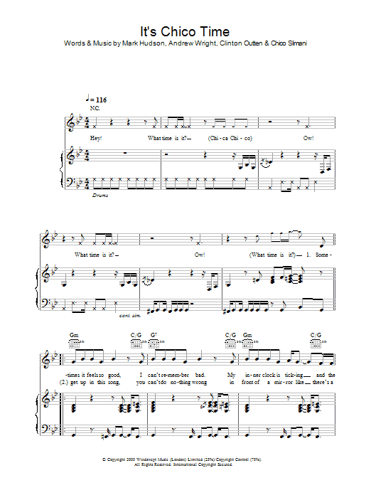 Chico Slimani It's Chico Time Sheet Music