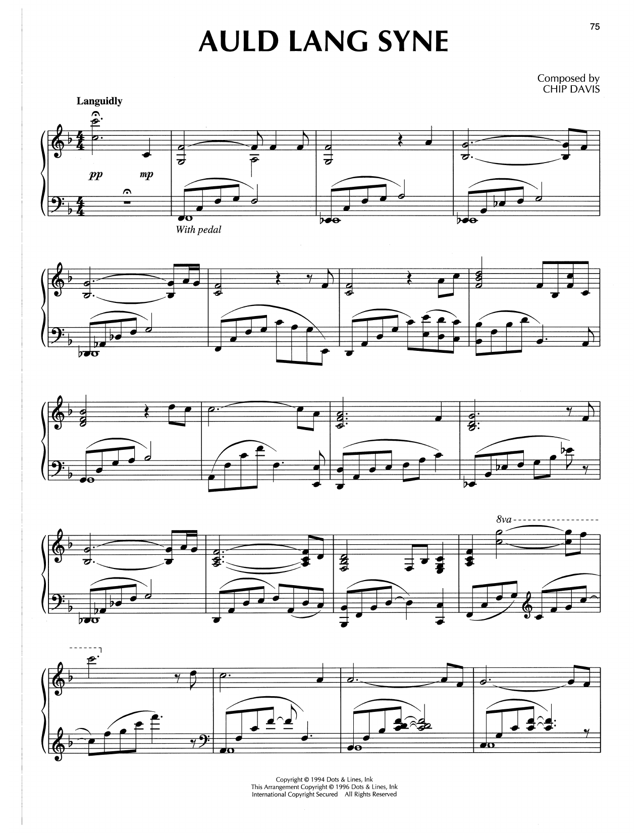 Chip Davis Auld Lang Syne Sheet Music