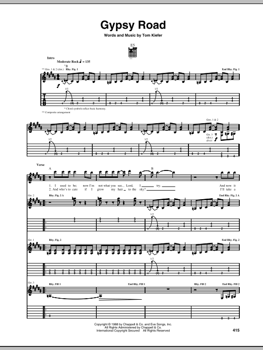 Cinderella Gypsy Road Sheet Music