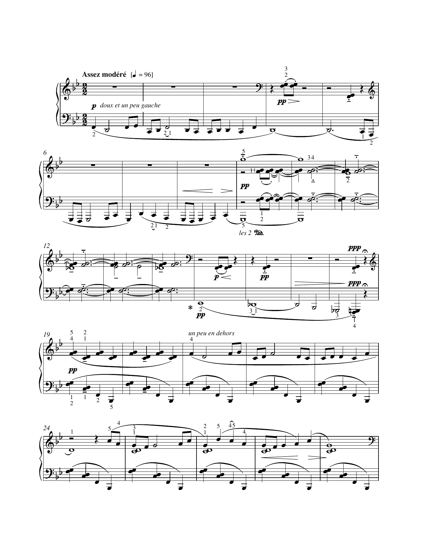 Claude Debussy Jimbo's Lullaby Sheet Music