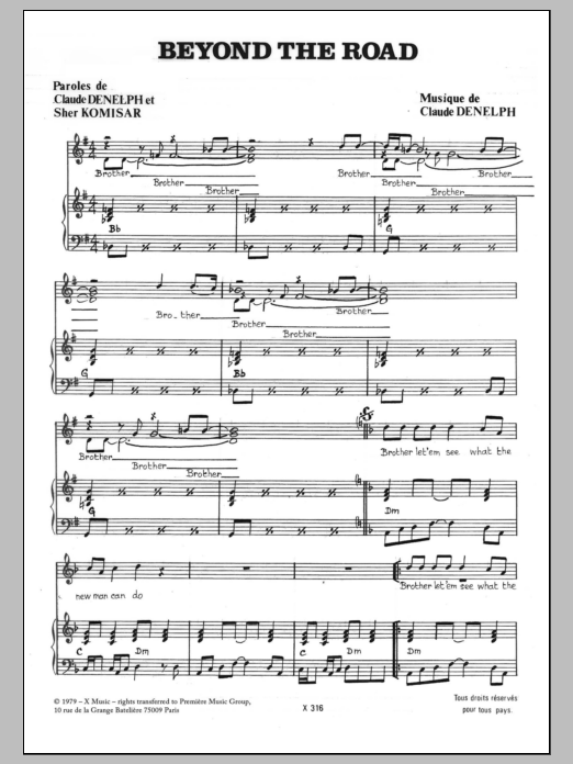 Claude Denelph Beyond The Road Sheet Music