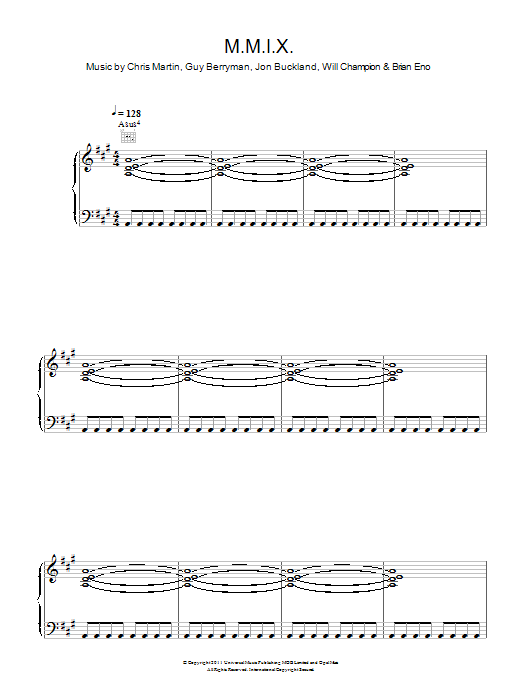 Coldplay M.M.I.X. Sheet Music