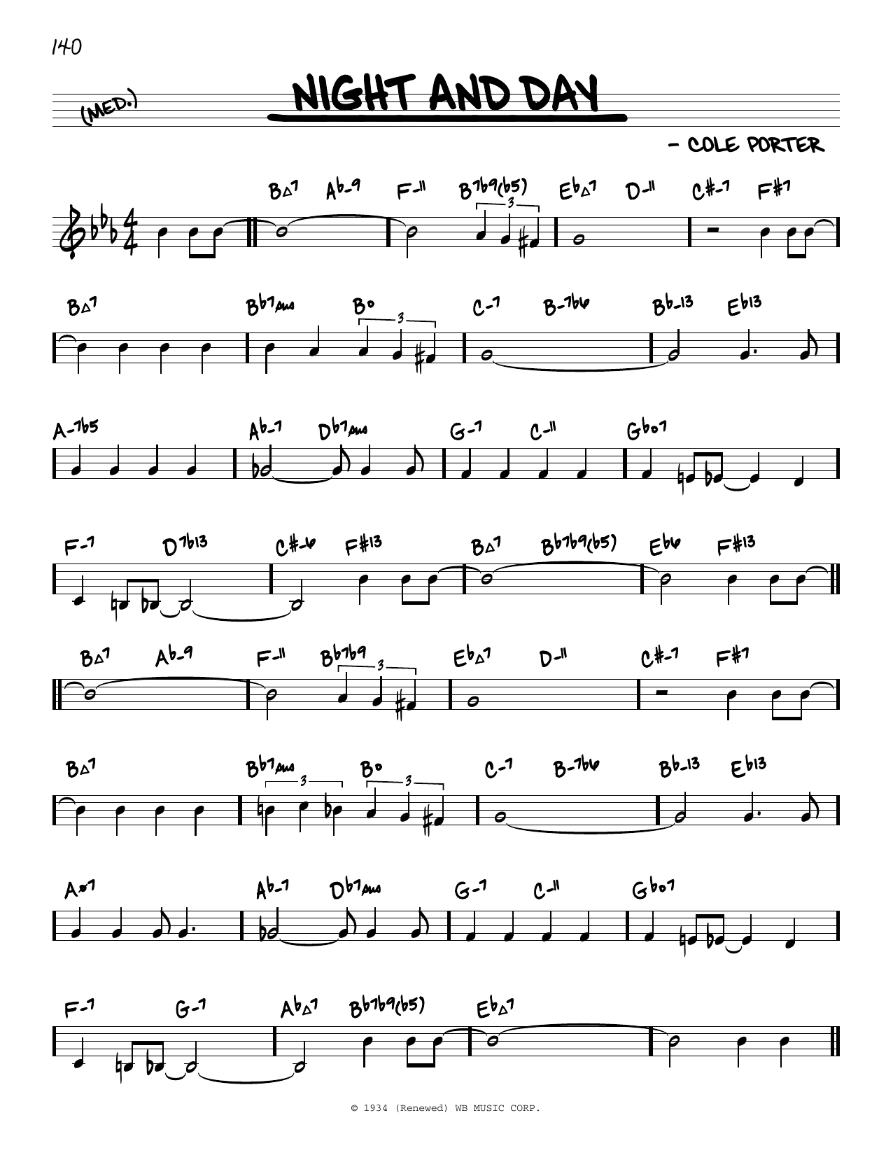 Cole Porter Night And Day (arr. David Hazeltine) Sheet Music