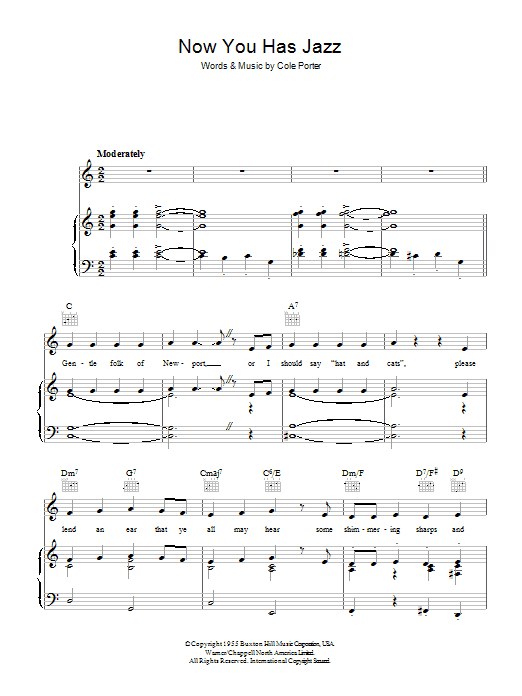 Cole Porter Now You Has Jazz Sheet Music