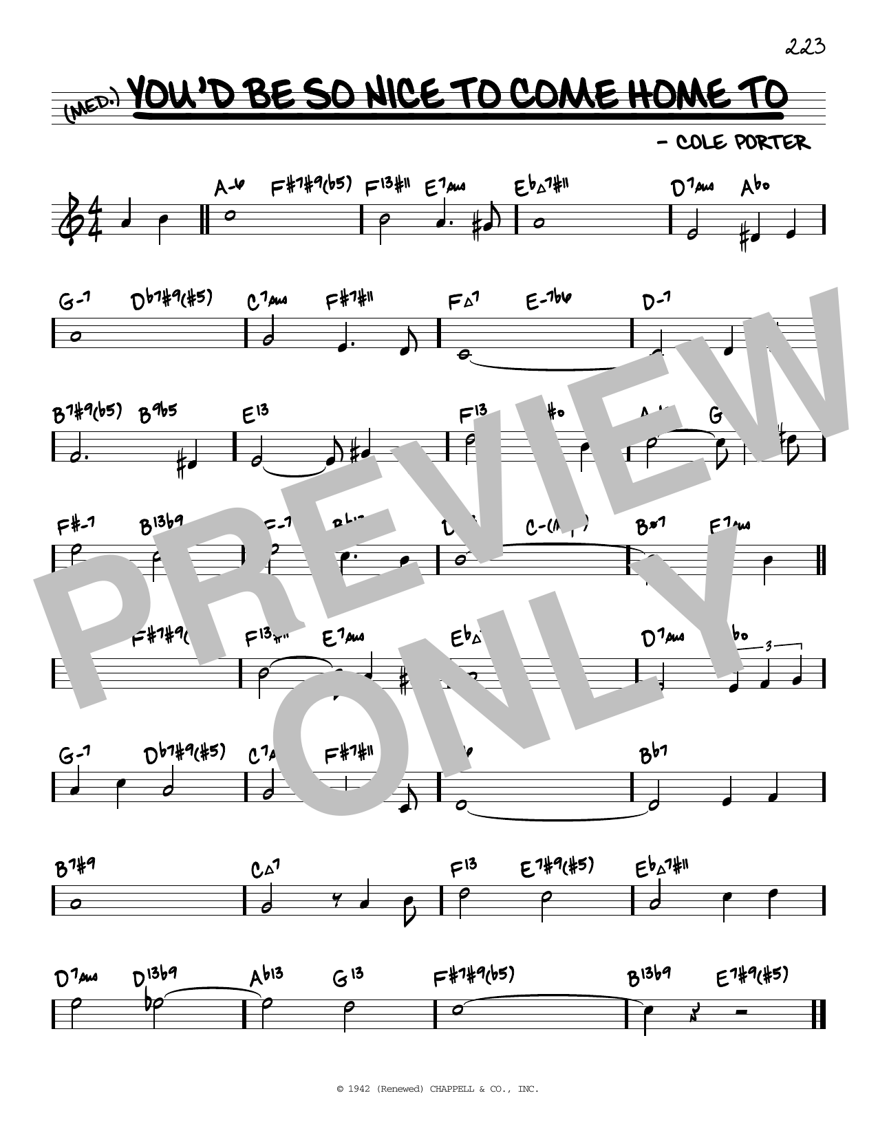 Cole Porter You'd Be So Nice To Come Home To (arr. David Hazeltine) Sheet Music