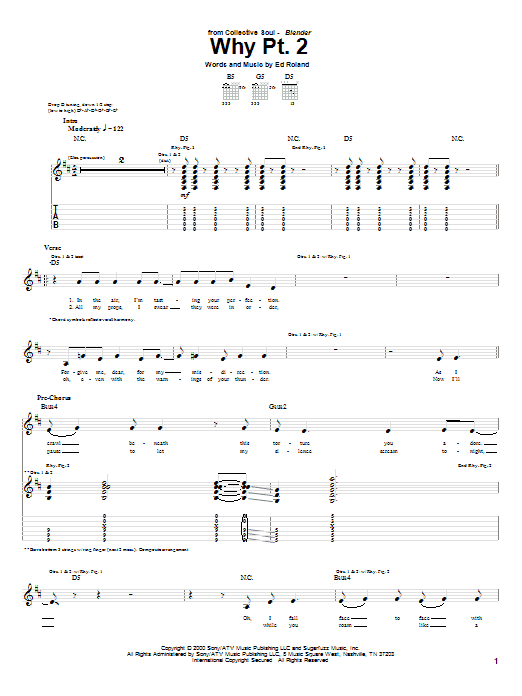 Collective Soul Why Pt. 2 Sheet Music