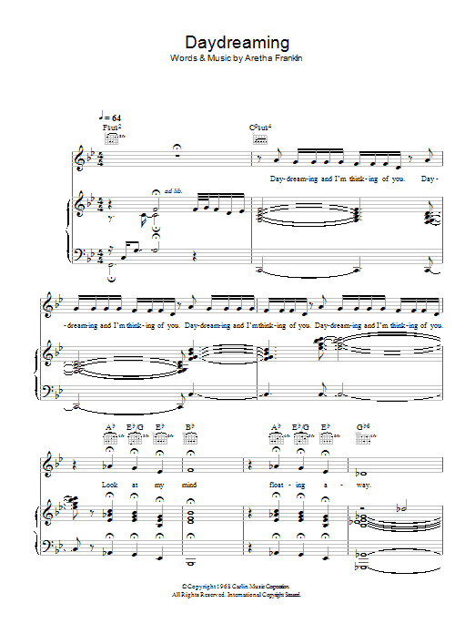 Corinne Bailey Rae Daydreaming Sheet Music