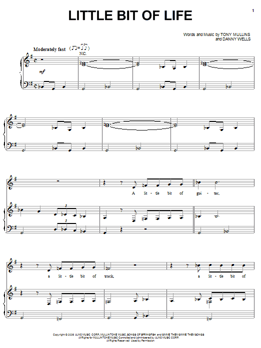 Craig Morgan Little Bit Of Life Sheet Music