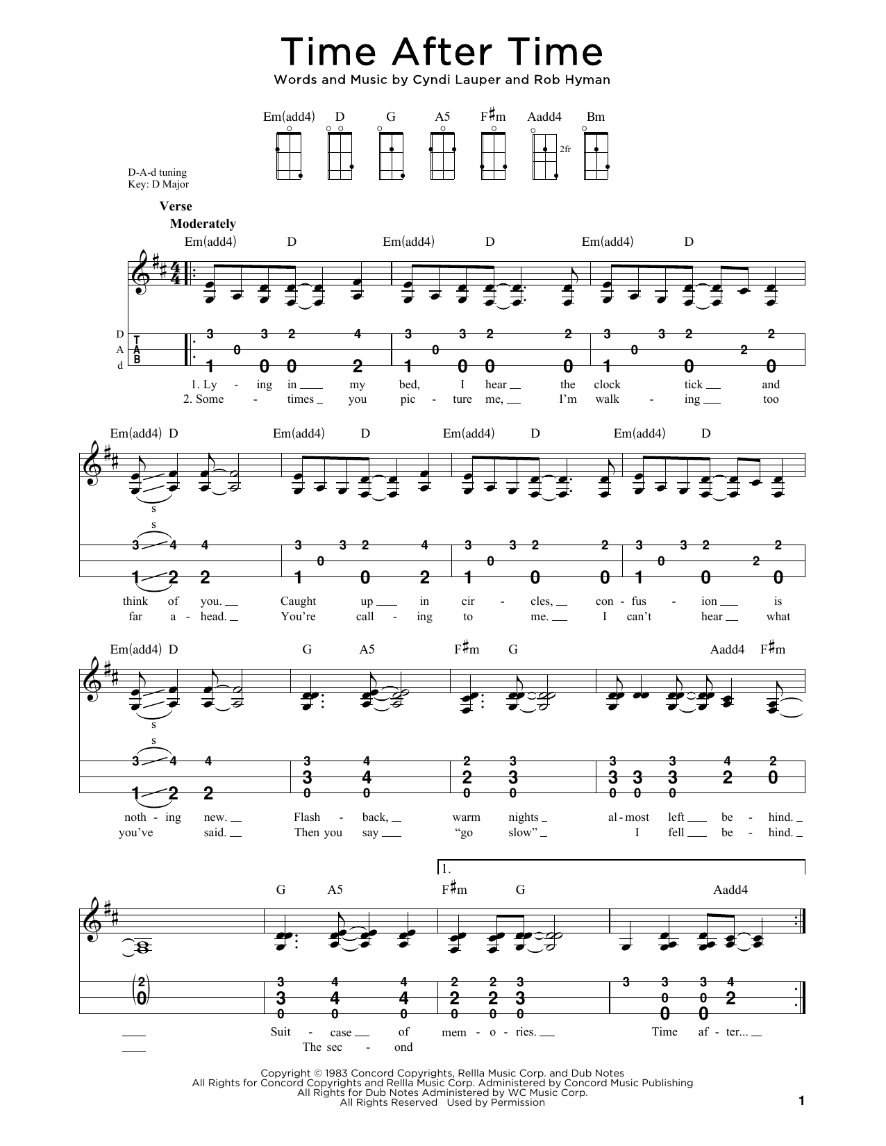 Cyndi Lauper Time After Time (arr. Steven B. Eulberg) Sheet Music