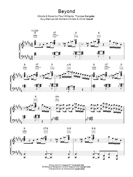 Daft Punk Beyond Sheet Music