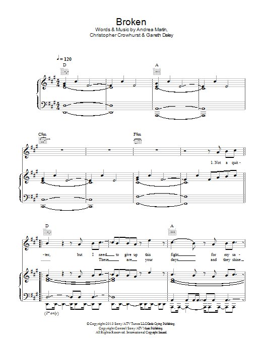 Daley Broken Sheet Music