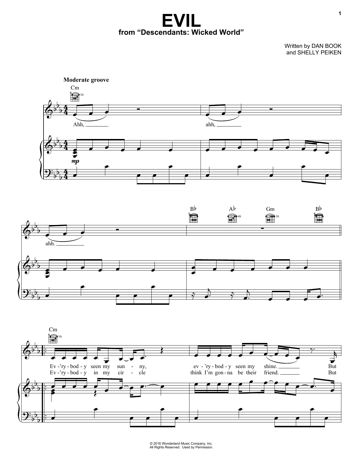 Dan Book Evil (from Disney's Descendants 2) Sheet Music