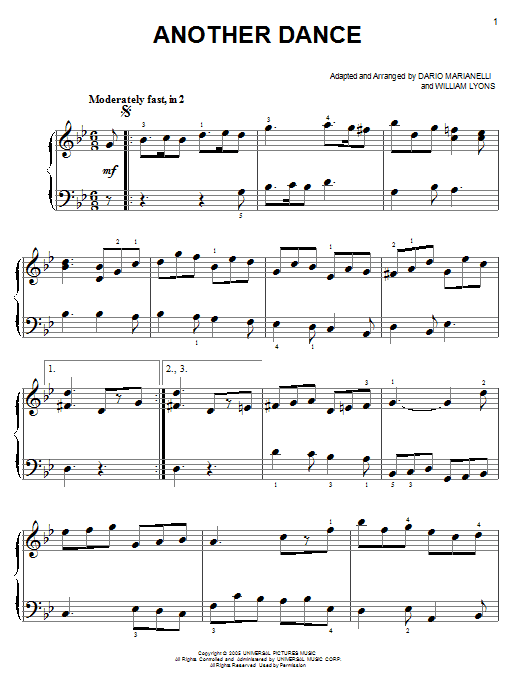 Dario Marianelli Another Dance (from Pride And Prejudice) Sheet Music