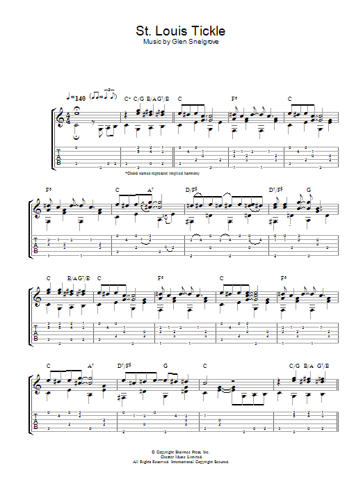 Dave Van Ronk St. Louis Tickle Sheet Music