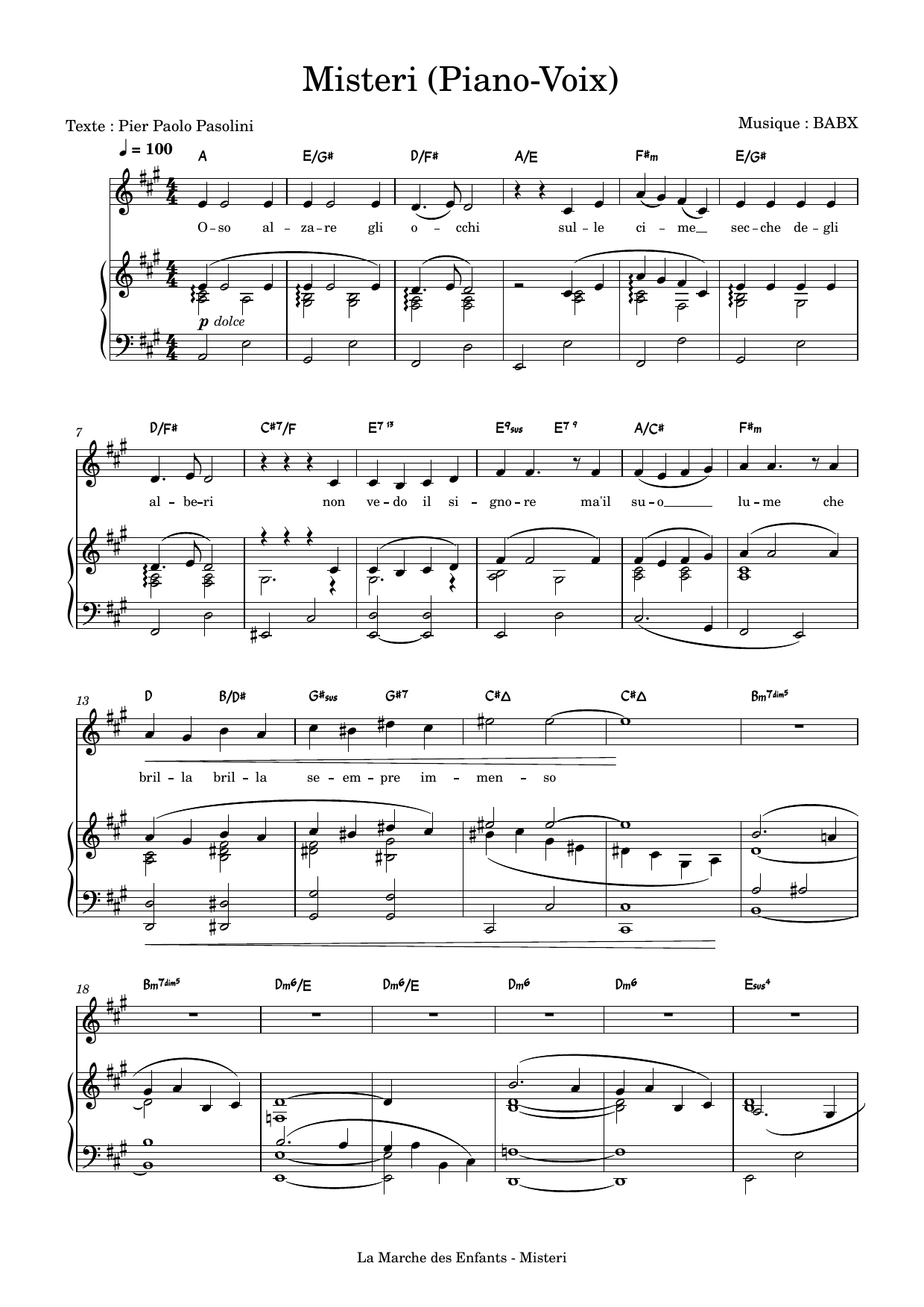 David Babin (Babx) Misteri Sheet Music
