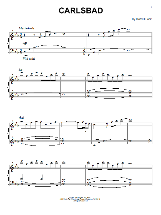 David Lanz Carlsbad Sheet Music