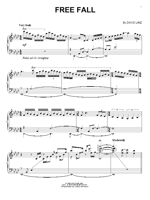 David Lanz Free Fall Sheet Music