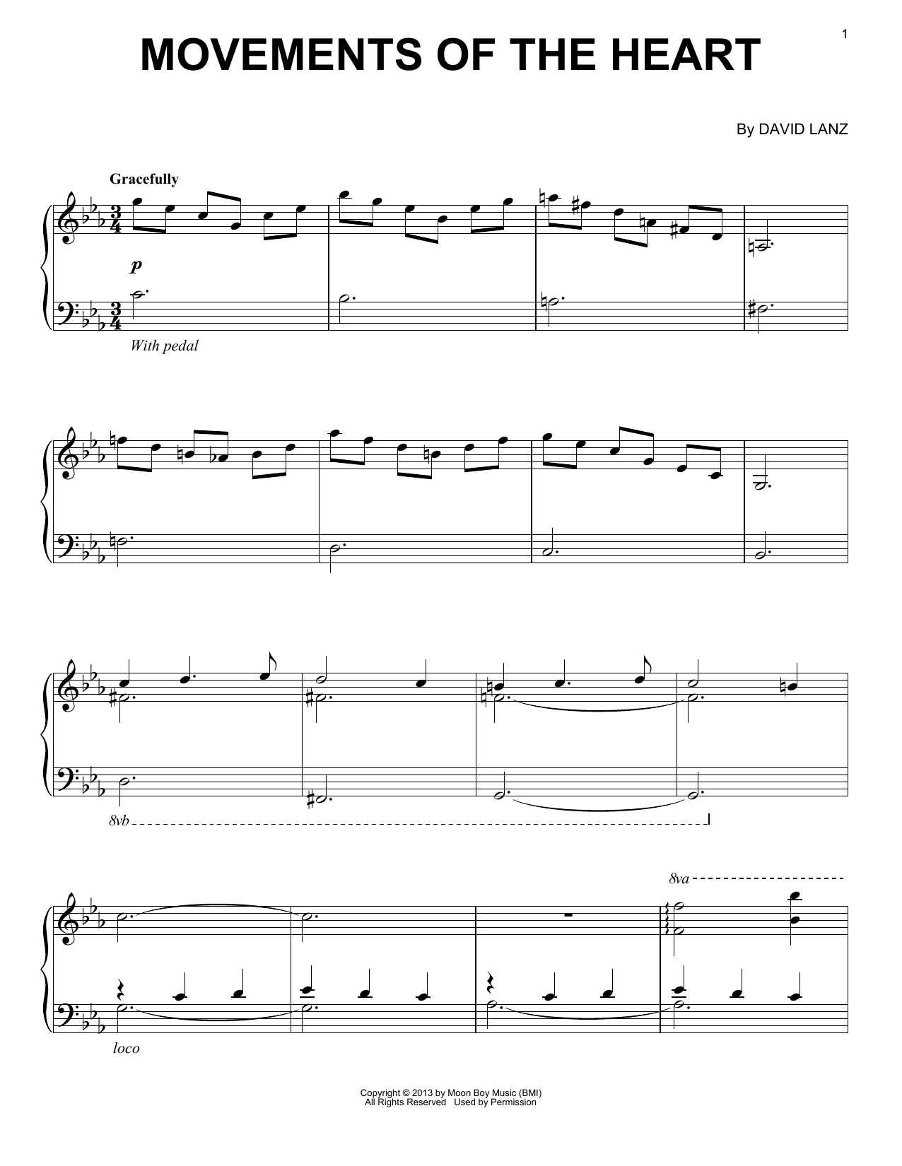 David Lanz Movements Of The Heart Sheet Music