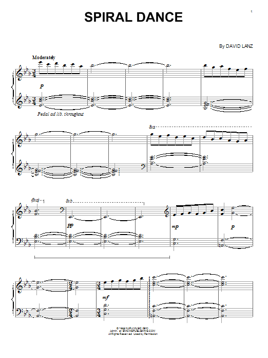 David Lanz Spiral Dance Sheet Music