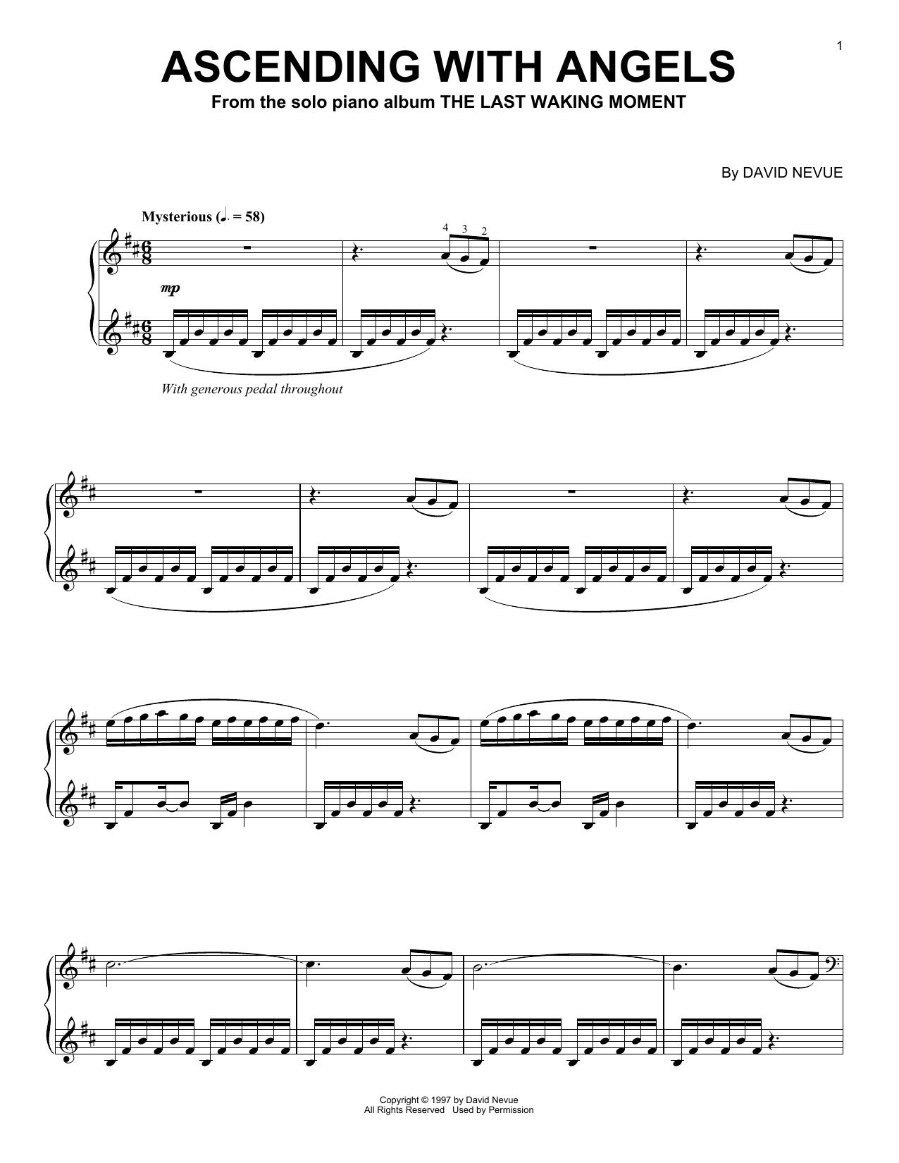 David Nevue Ascending With Angels Sheet Music