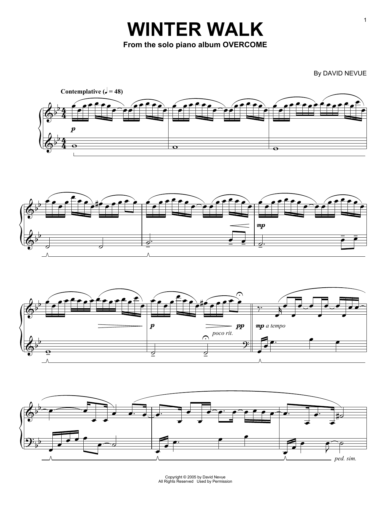 David Nevue Winter Walk Sheet Music