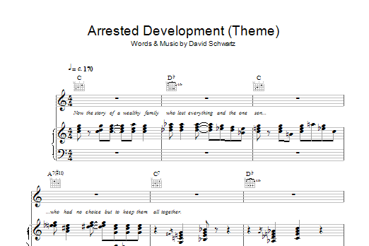 David Schwartz Arrested Development (Main Title) Sheet Music