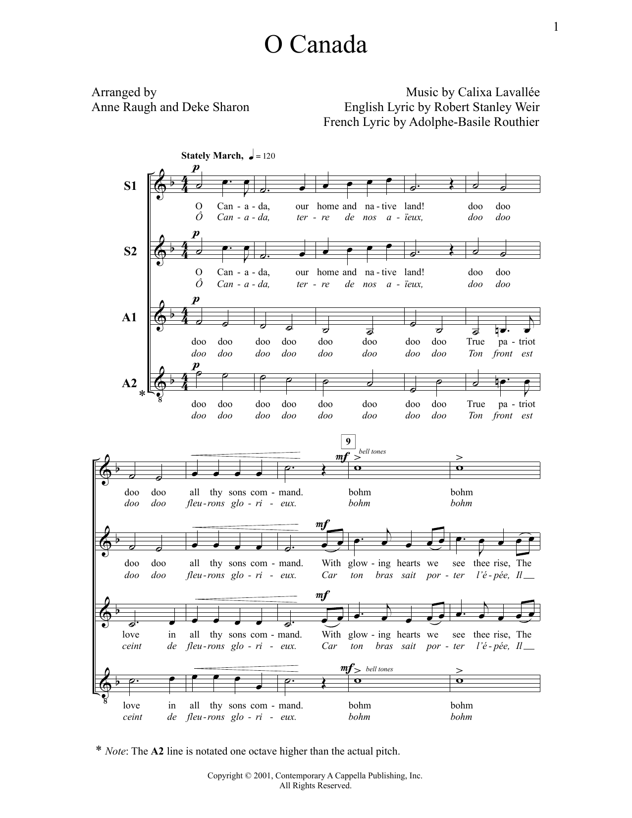 Deke Sharon O Canada Sheet Music