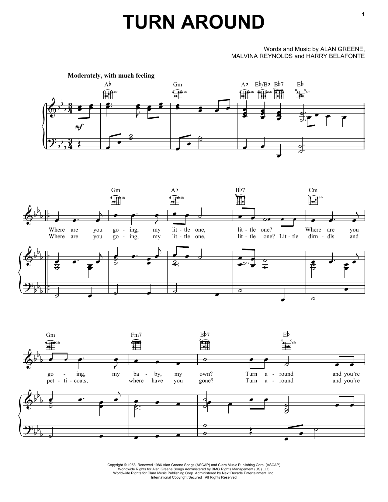Dick & DeeDee Turn Around Sheet Music