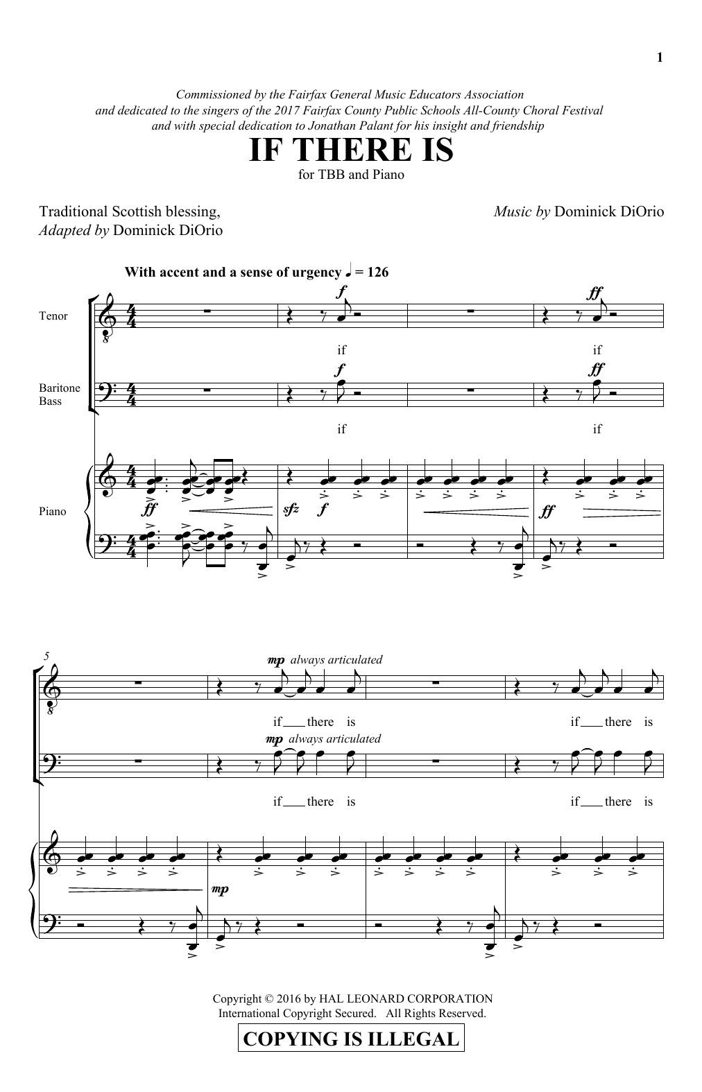 Dominick DiOrio If There Is Sheet Music