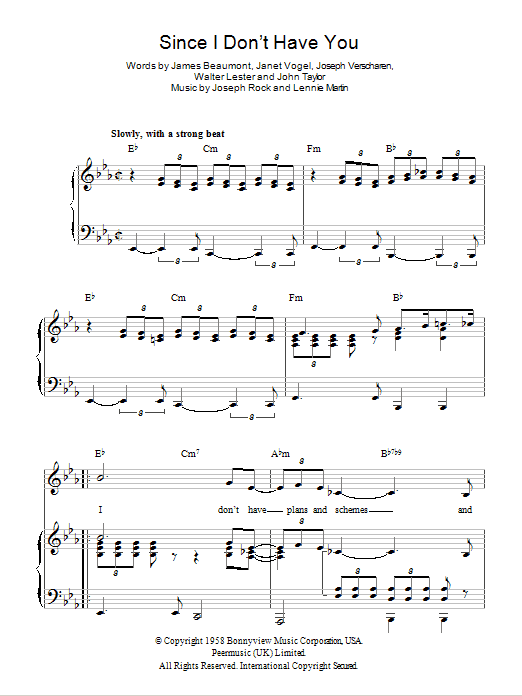 Don McLean Since I Don't Have You Sheet Music