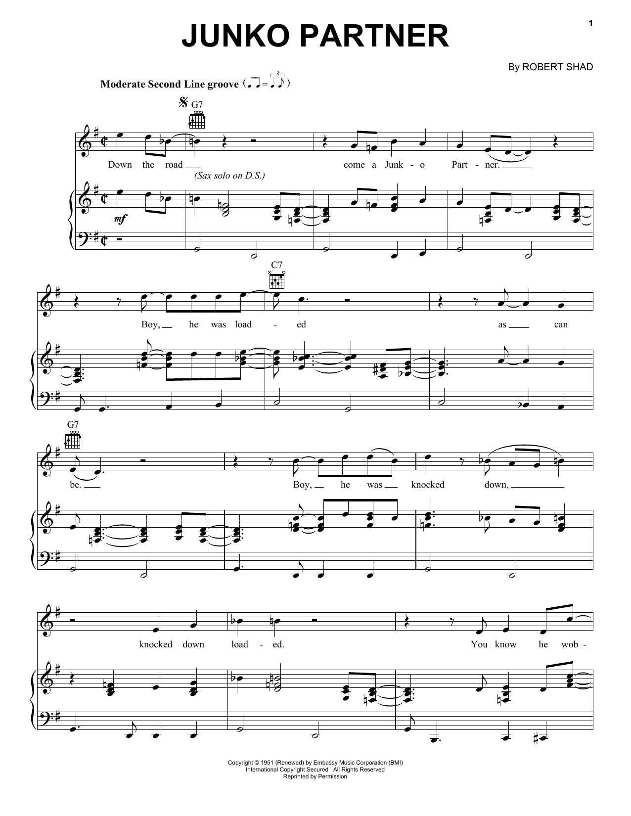 Dr. John Junko Partner Sheet Music