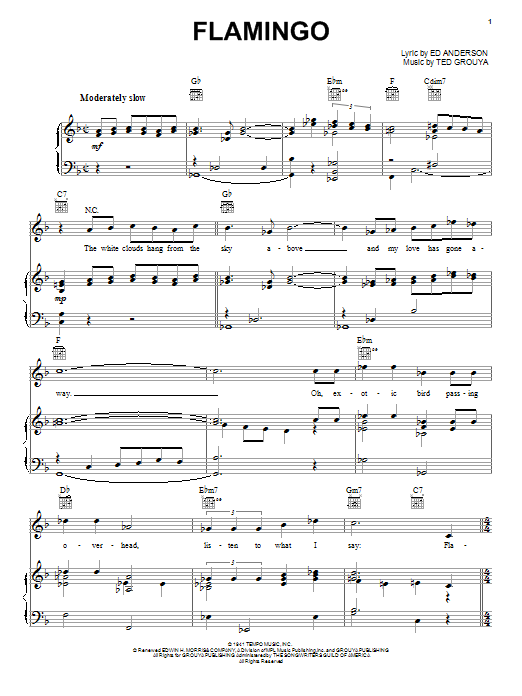Duke Ellington Flamingo Sheet Music