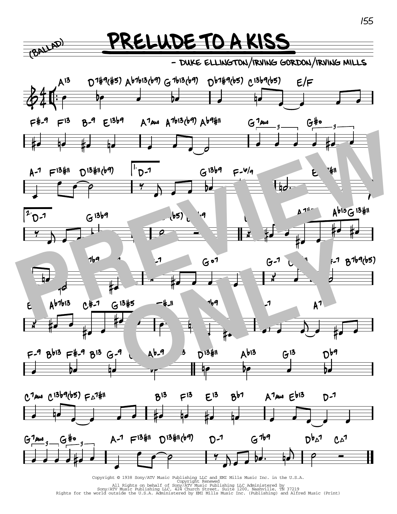 Duke Ellington Prelude To A Kiss (arr. David Hazeltine) Sheet Music