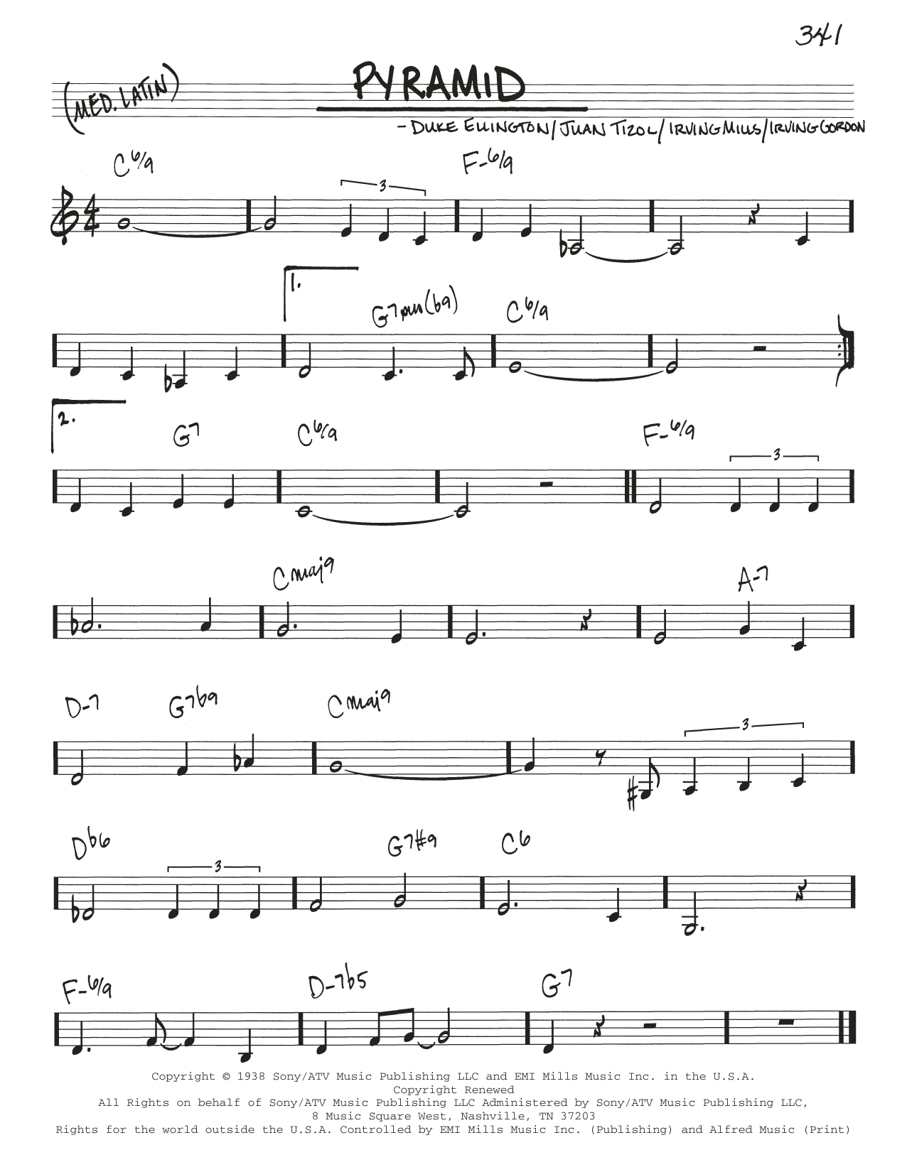 Duke Ellington Pyramid Sheet Music