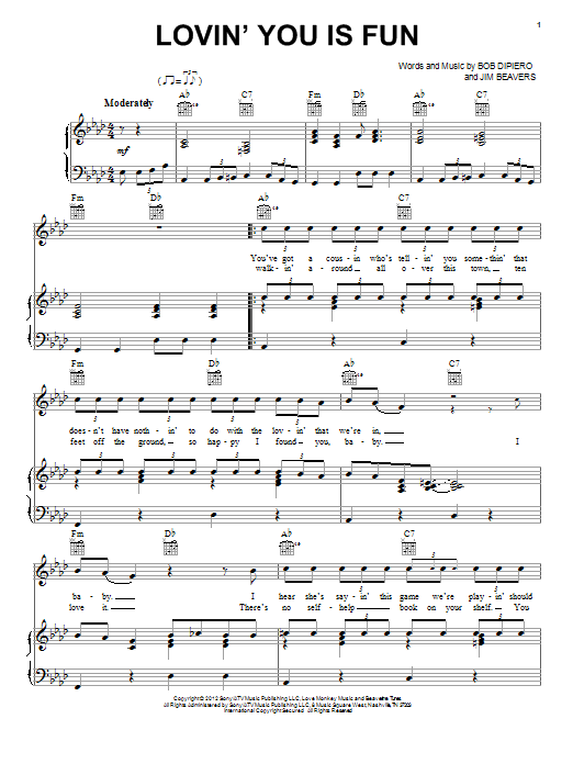 Easton Corbin Lovin' You Is Fun Sheet Music