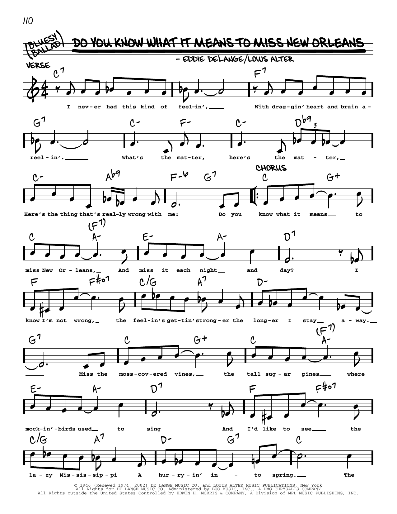 Eddie De Lange Do You Know What It Means To Miss New Orleans (arr. Robert Rawlins) Sheet Music